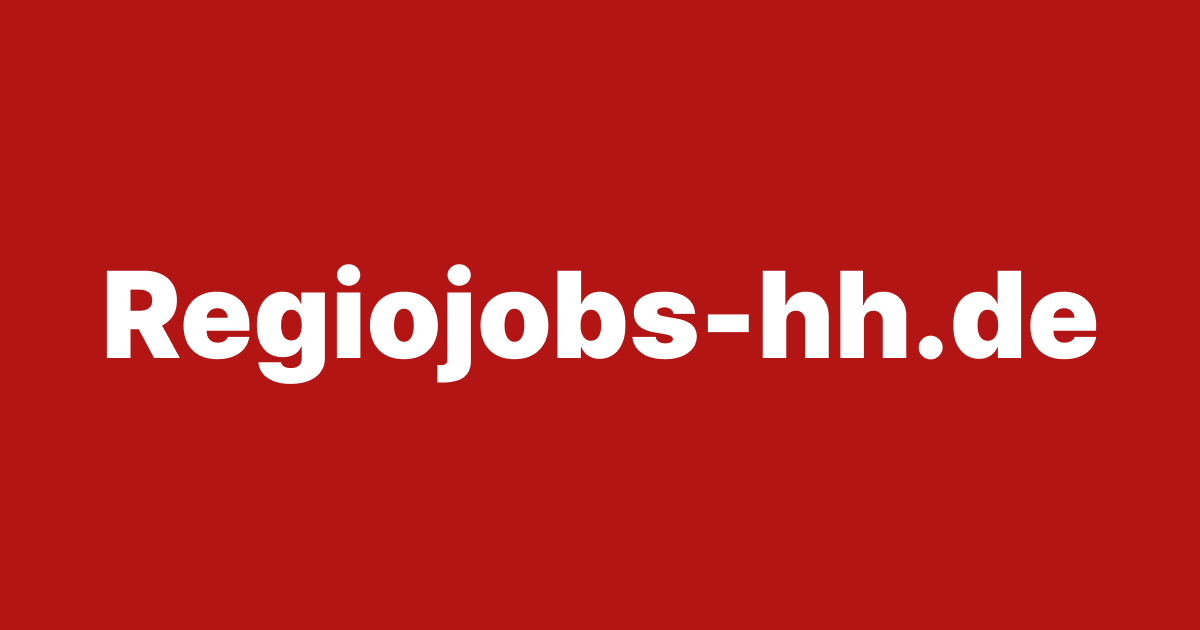 RegioJobs-HH website preview